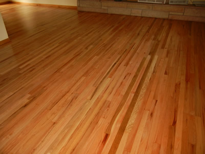 Refinished #1 common red oak in Iowa City