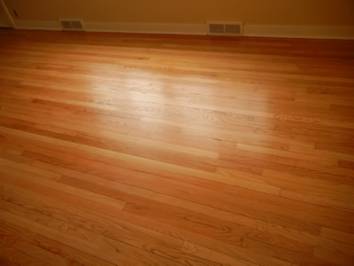 Repaired Red oak Hardwood floor in Iowa City