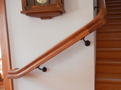 Custom made wreath handrail